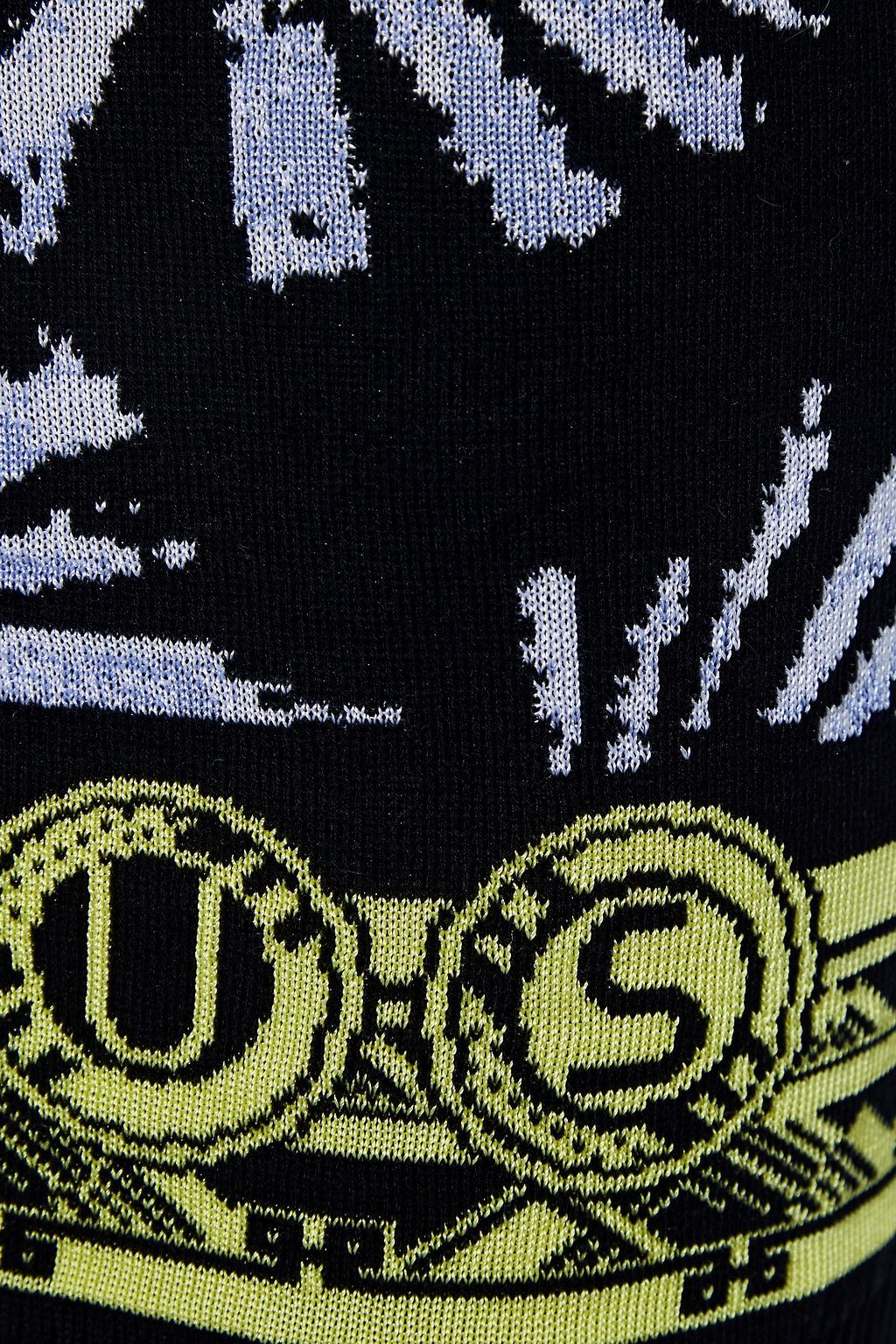 VERSUS VERSACE Embellished cottonblend jacquard mini dress THE