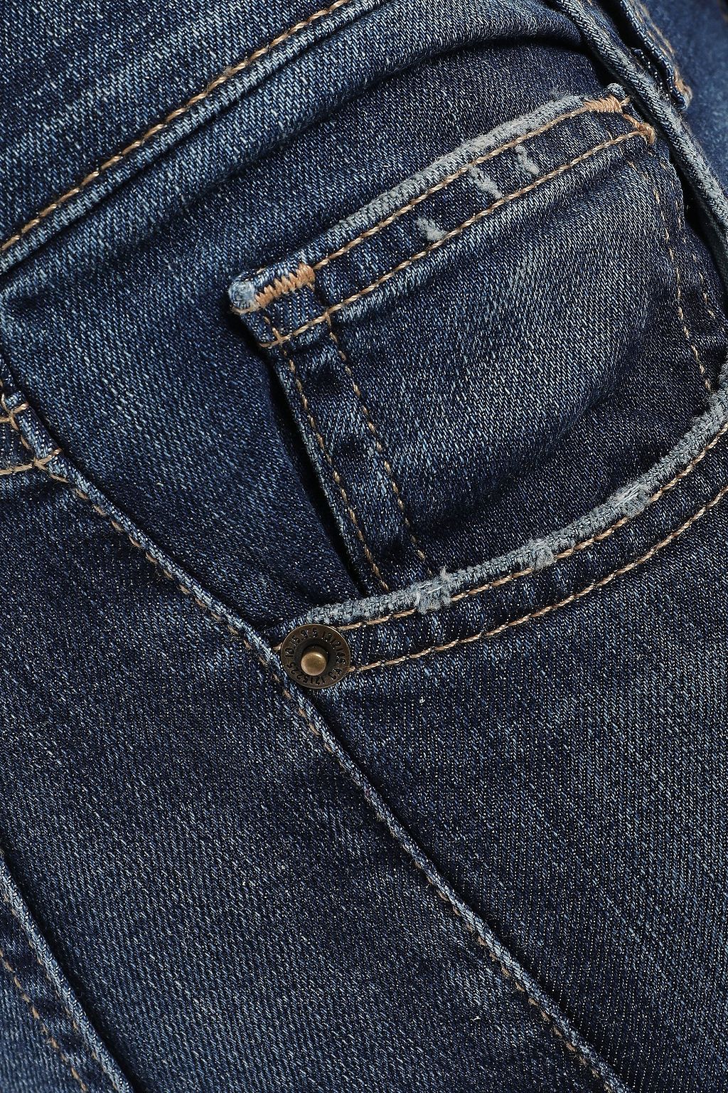CURRENT/ELLIOTT Cropped high-rise skinny jeans