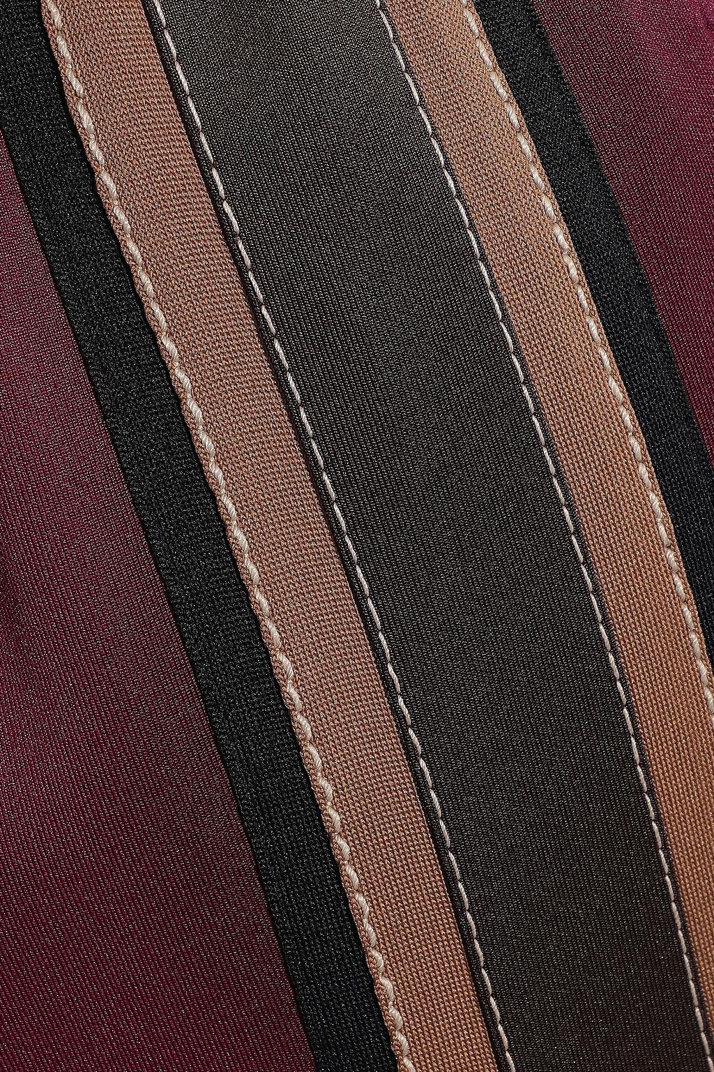 MARC JACOBS Striped stretch-jersey flared pants