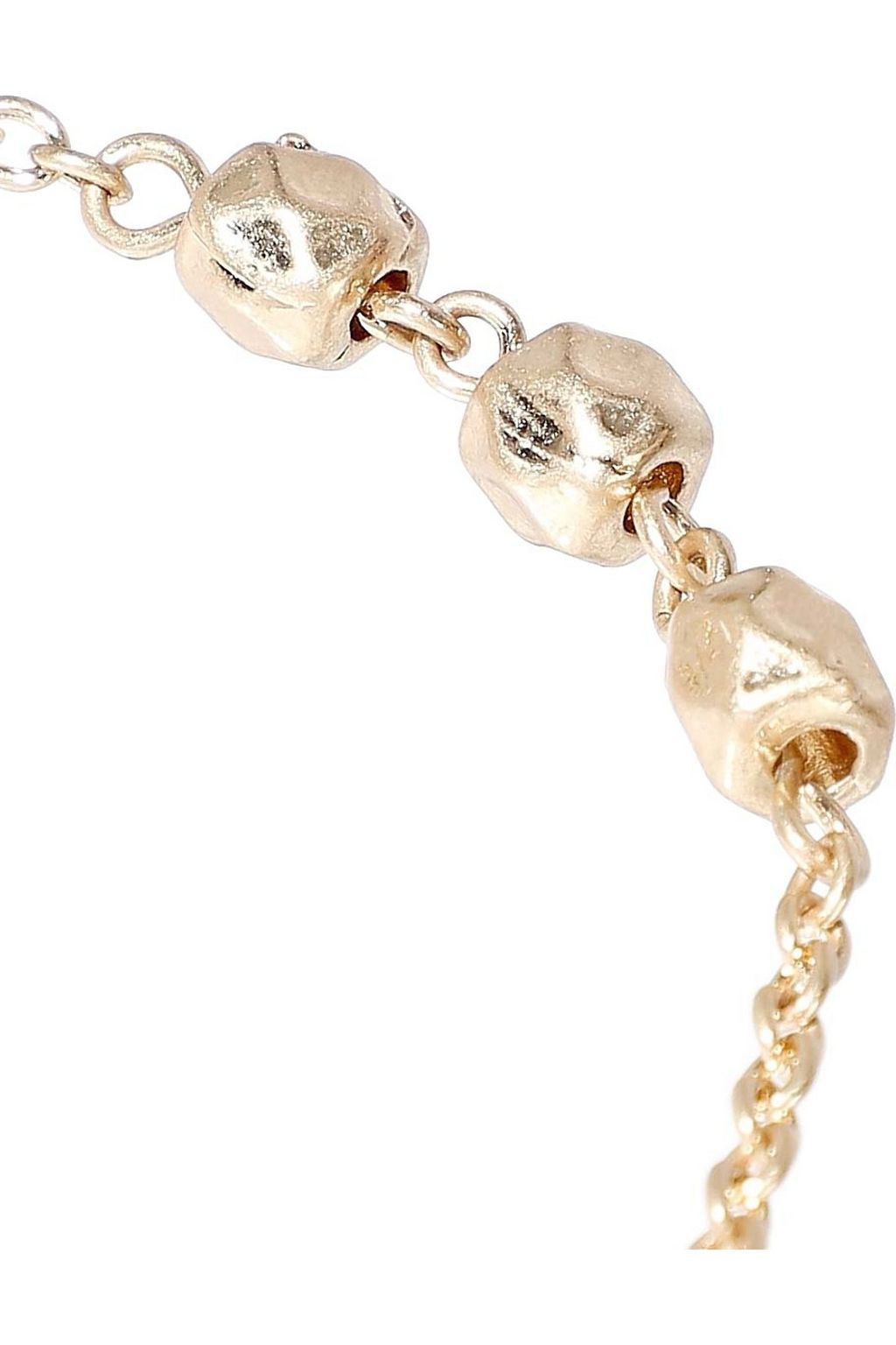 KENNETH JAY LANE Gold-plated beaded necklace
