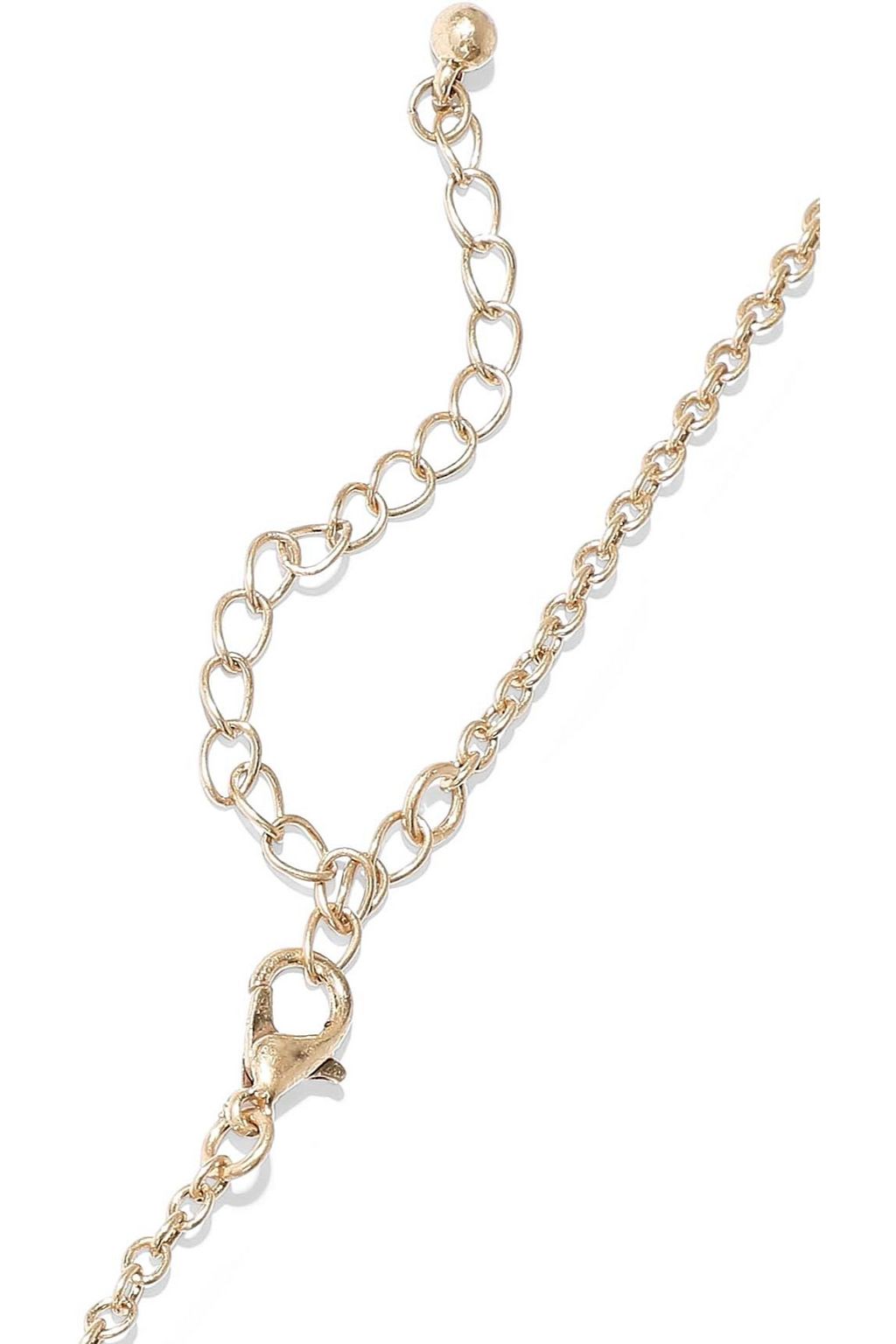KENNETH JAY LANE Gold-plated beaded necklace