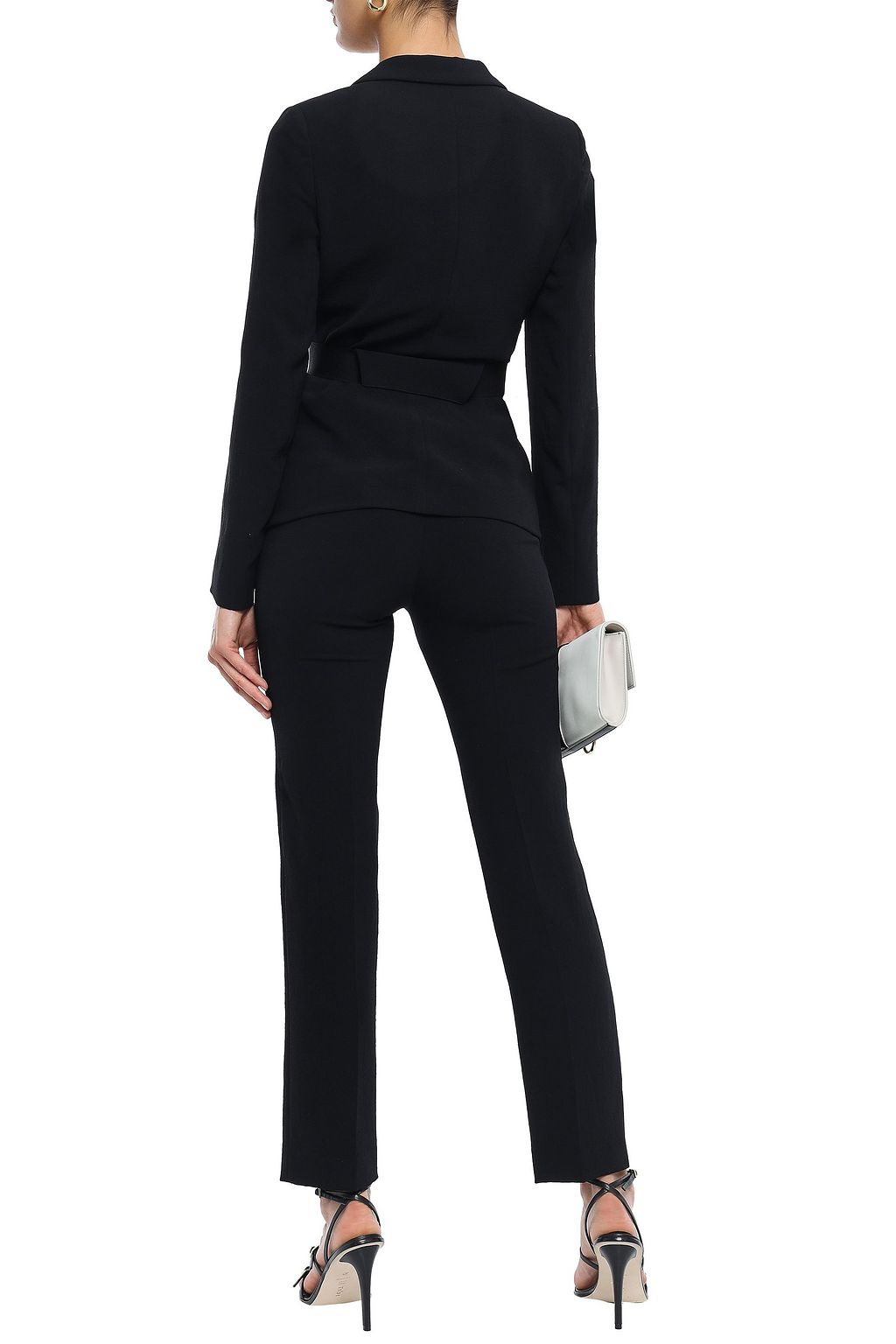 BA&SH Sunny belted textured-crepe blazer