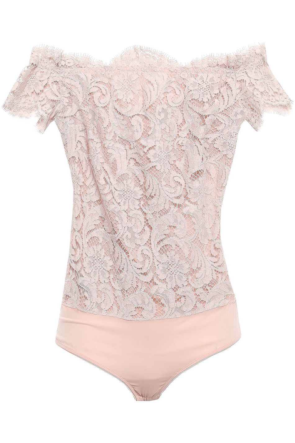 blush lace bodysuit