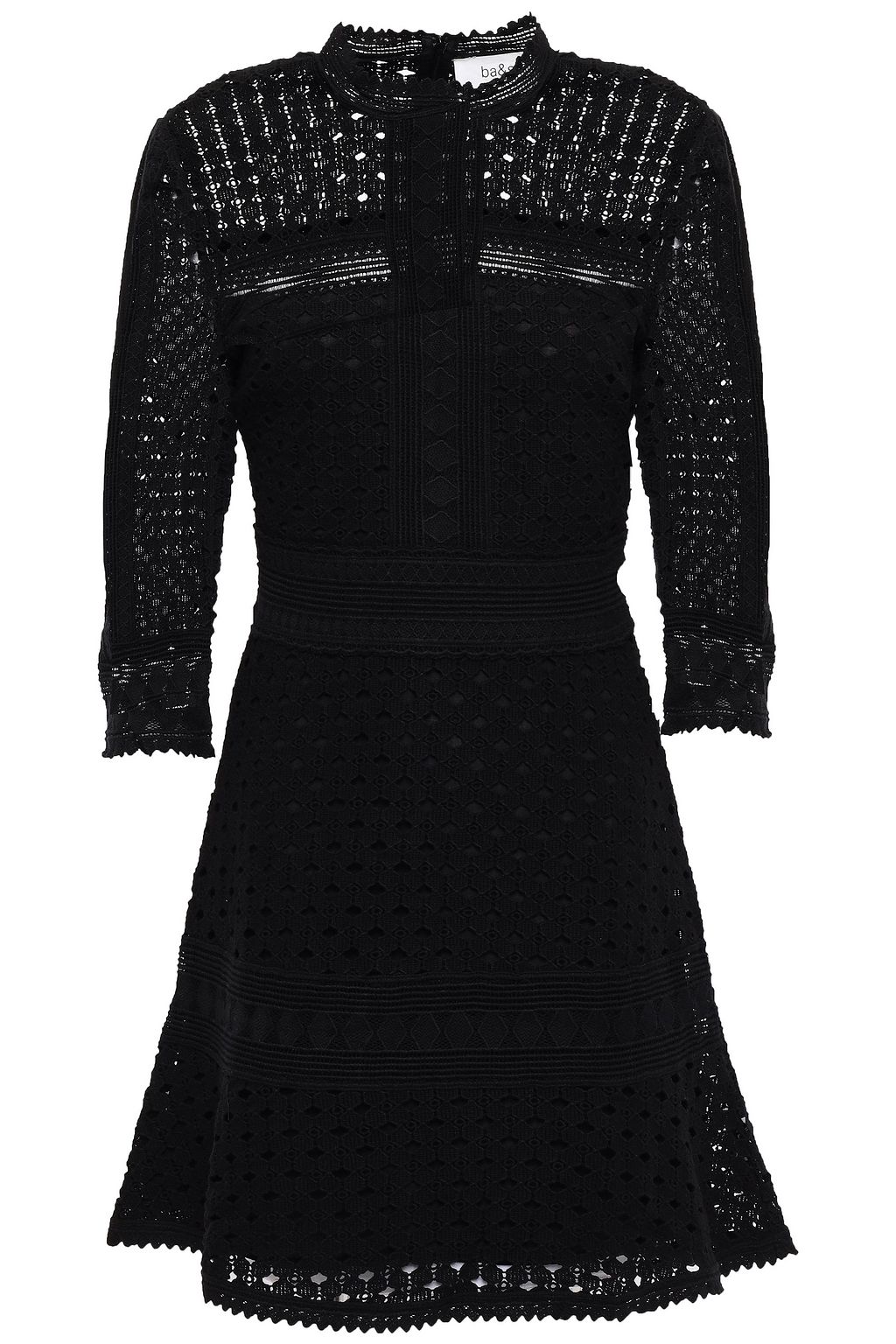 black cotton lace dress