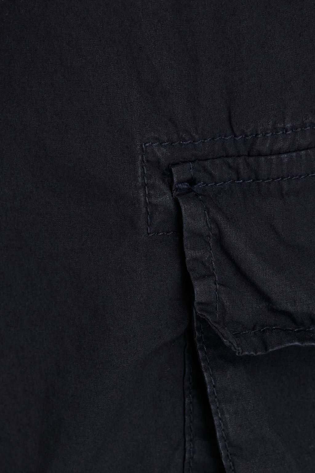 JAMES PERSE Jersey-trimmed cotton-poplin shorts