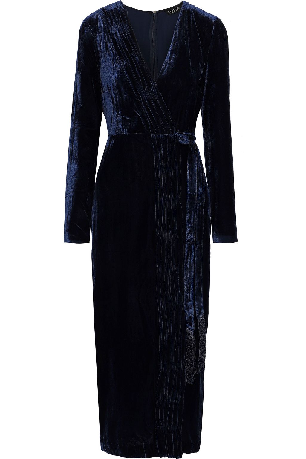 rachel zoe aly velvet wrap dress