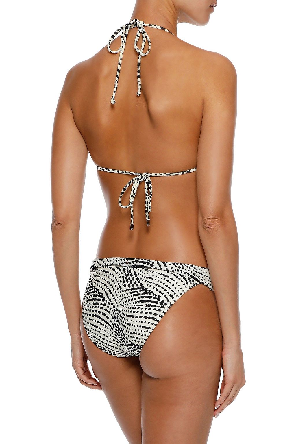 VIX PAULA HERMANNY Knotted printed low-rise bikini briefs
