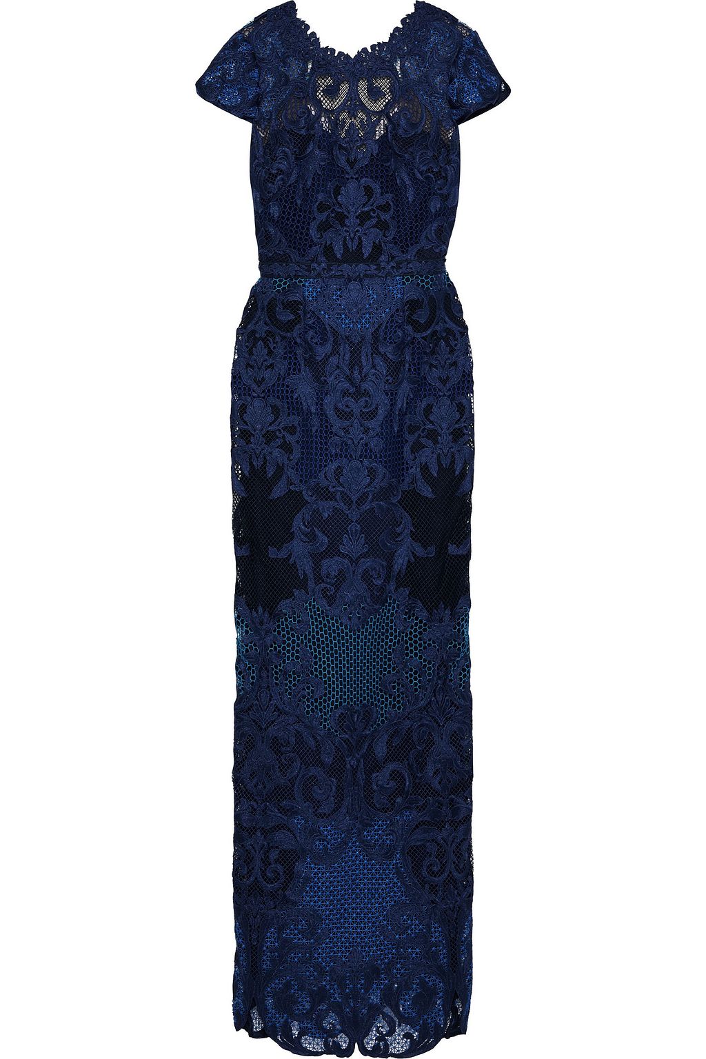 guipure lace gown