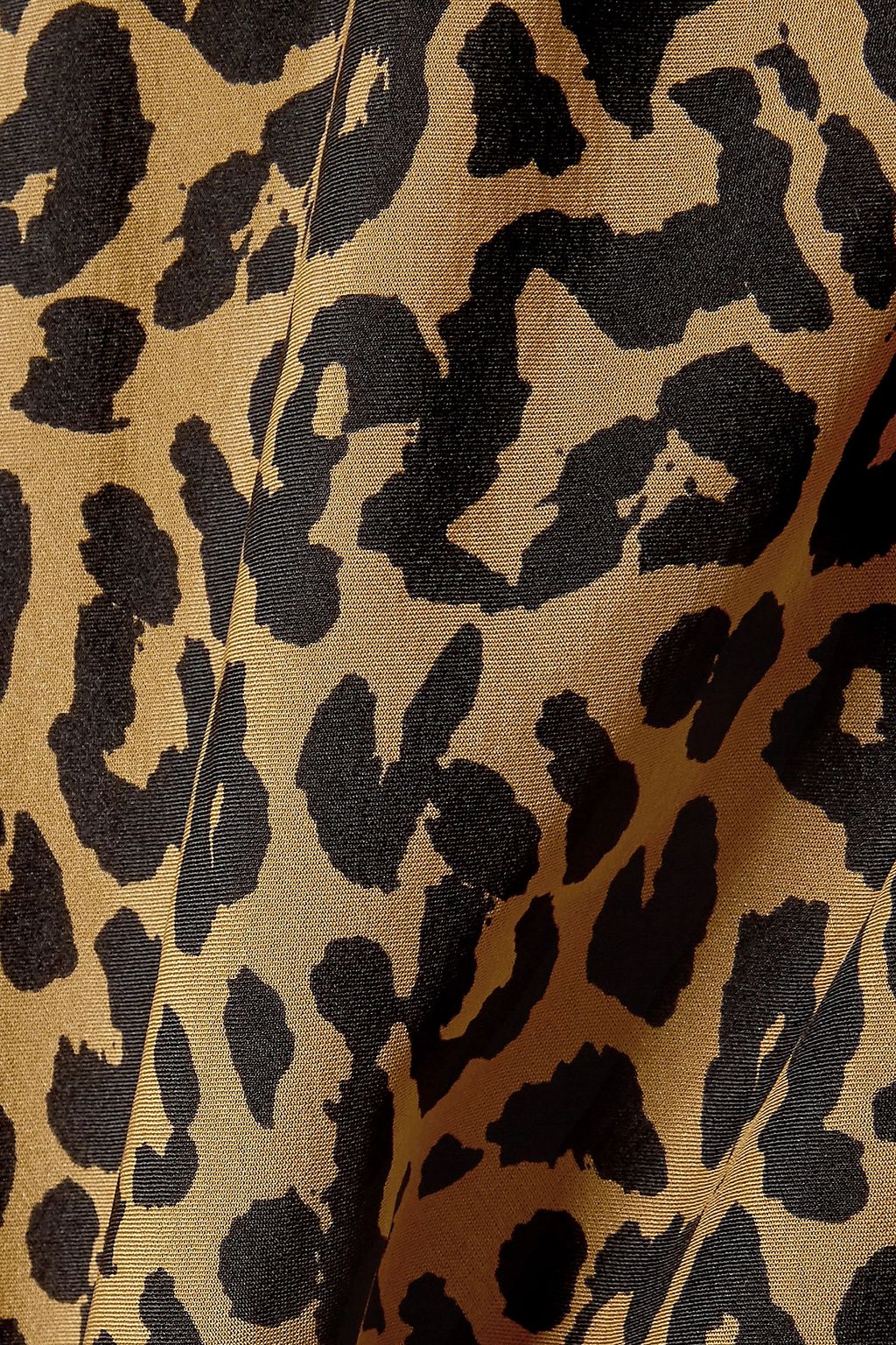 MICHELLE MASON Draped leopard-print silk-chiffon midi slip dress