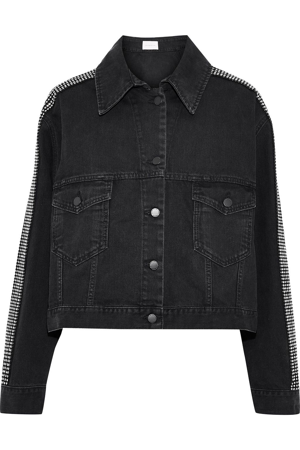 black embellished denim jacket