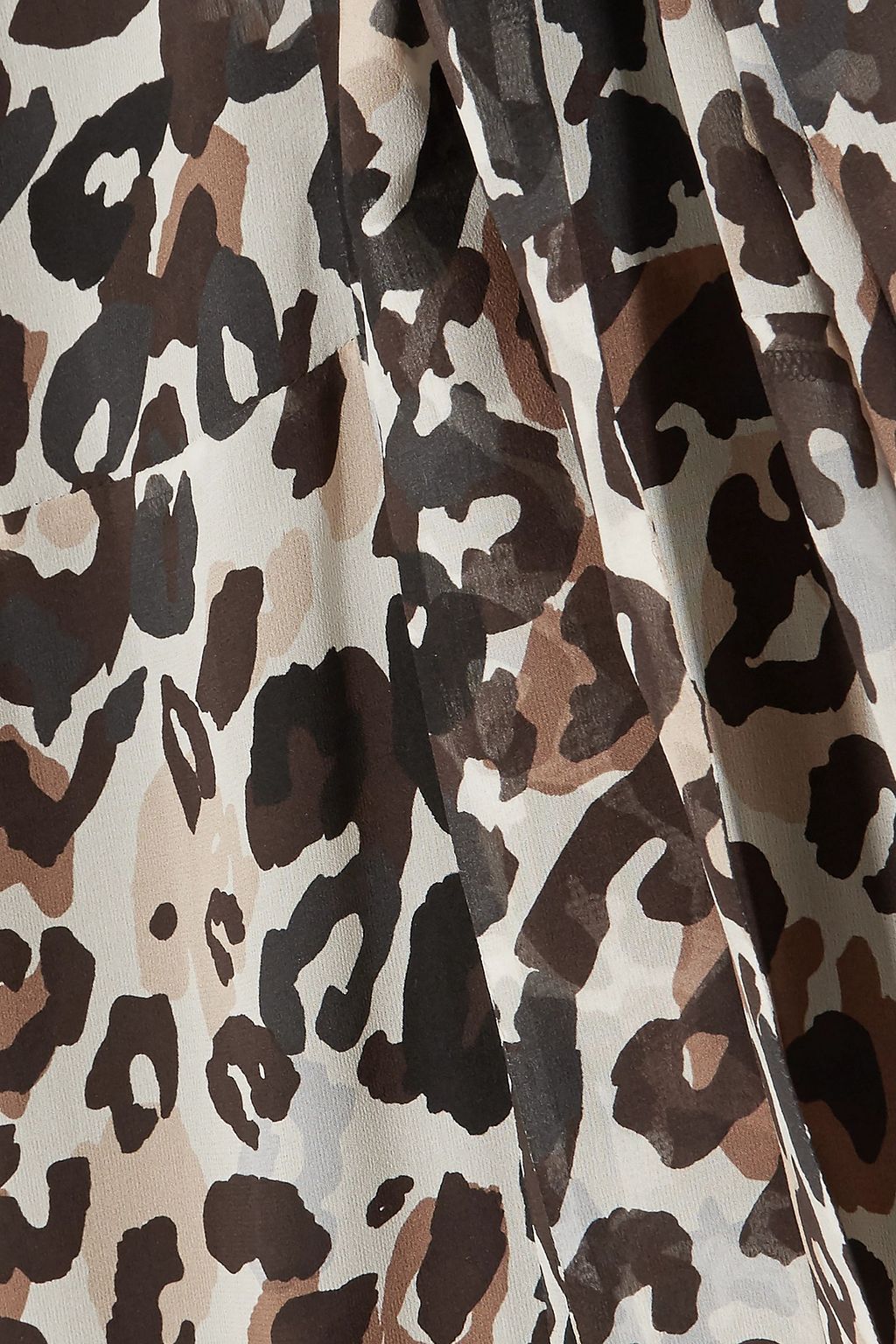 SONIA RYKIEL Leopard-print silk-chiffon midi dress