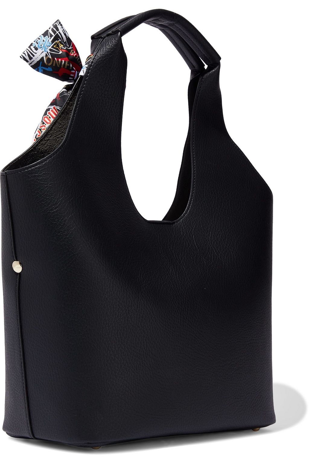 LOVE MOSCHINO Embellished textured-leather tote