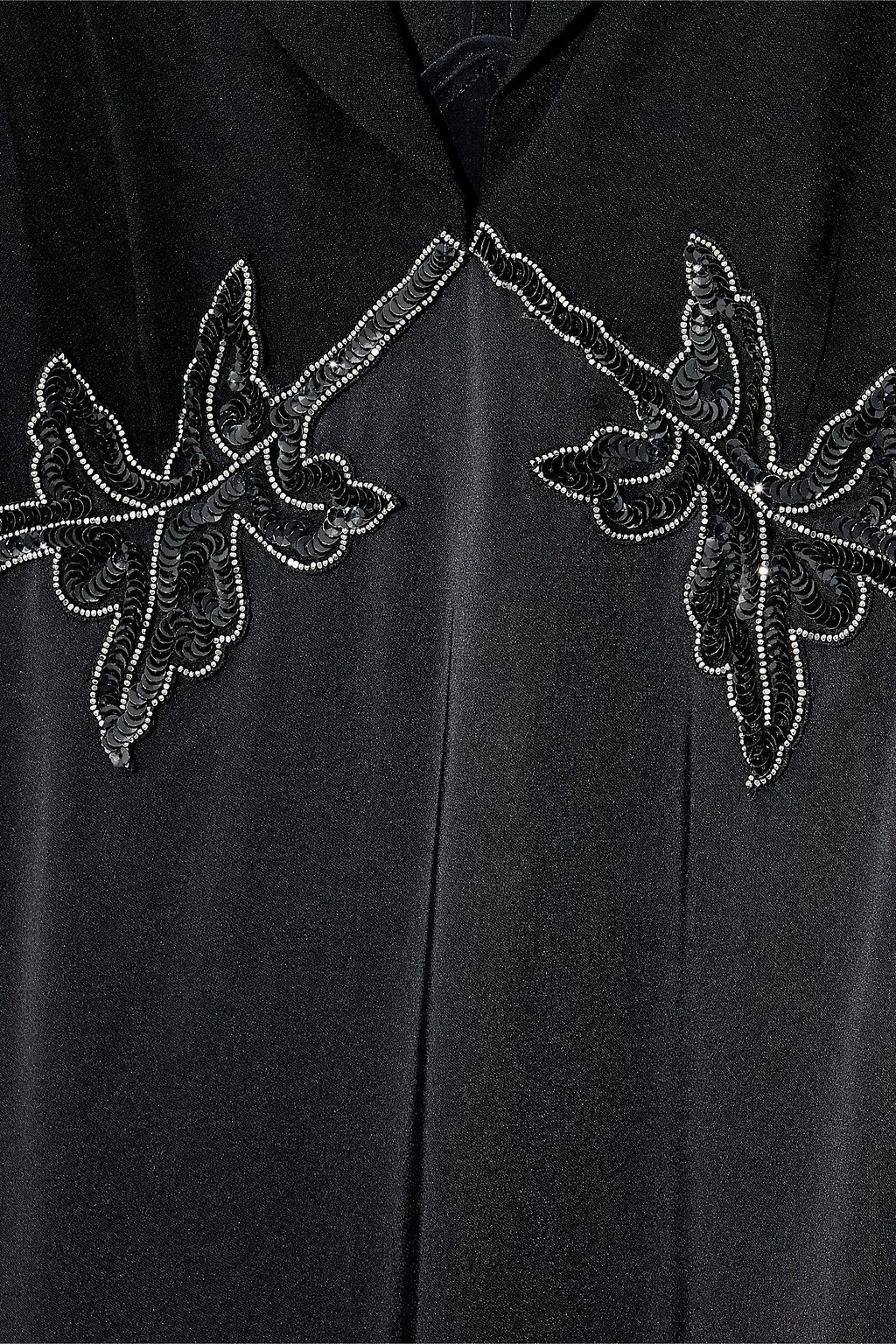 CHRISTOPHER KANE Embellished crepe and satin midi dress