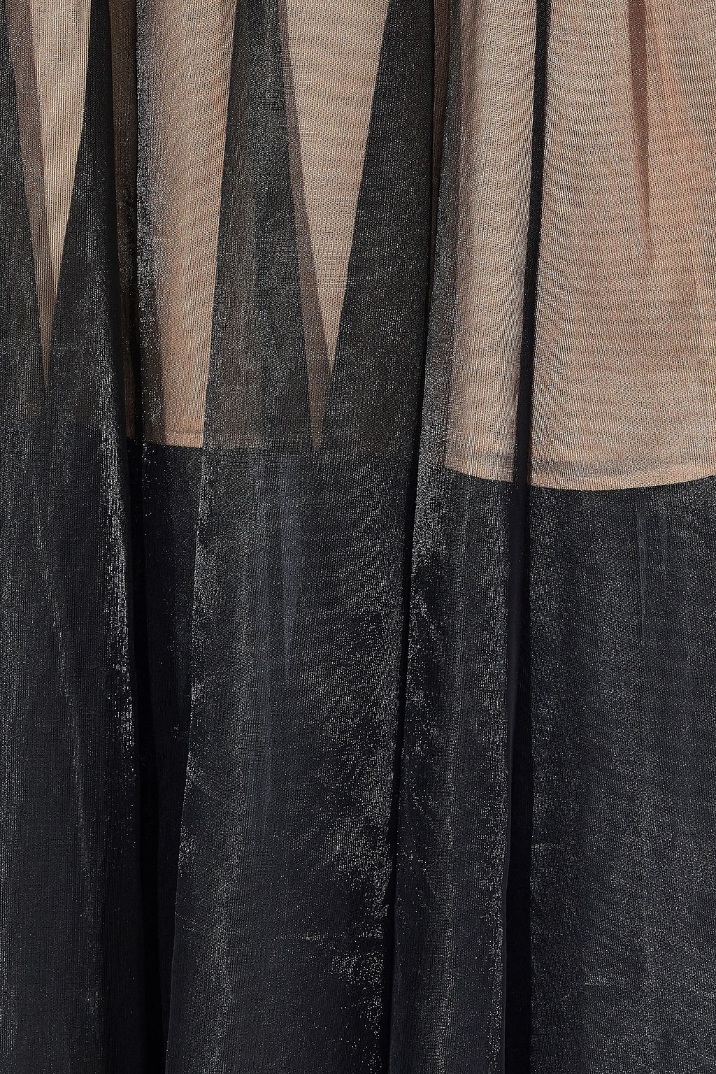 CHRISTOPHER KANE Crystal-embellished pleated mesh midi dress