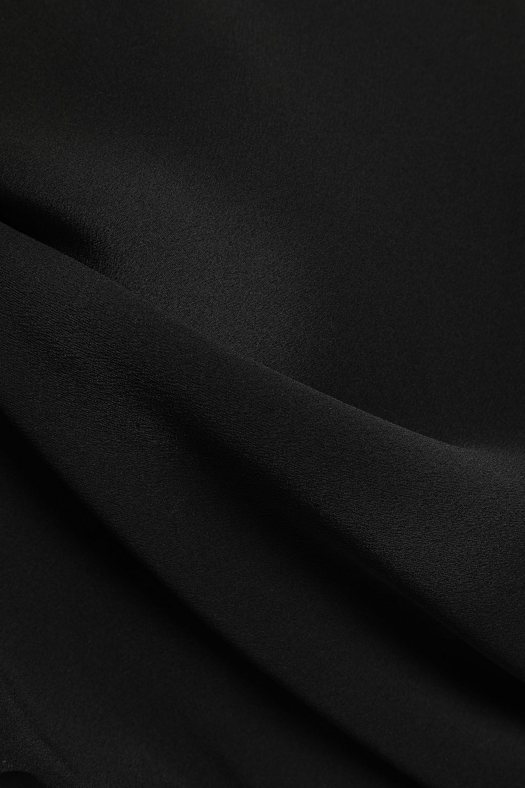 GIORGIO ARMANI Paneled silk-crepe top