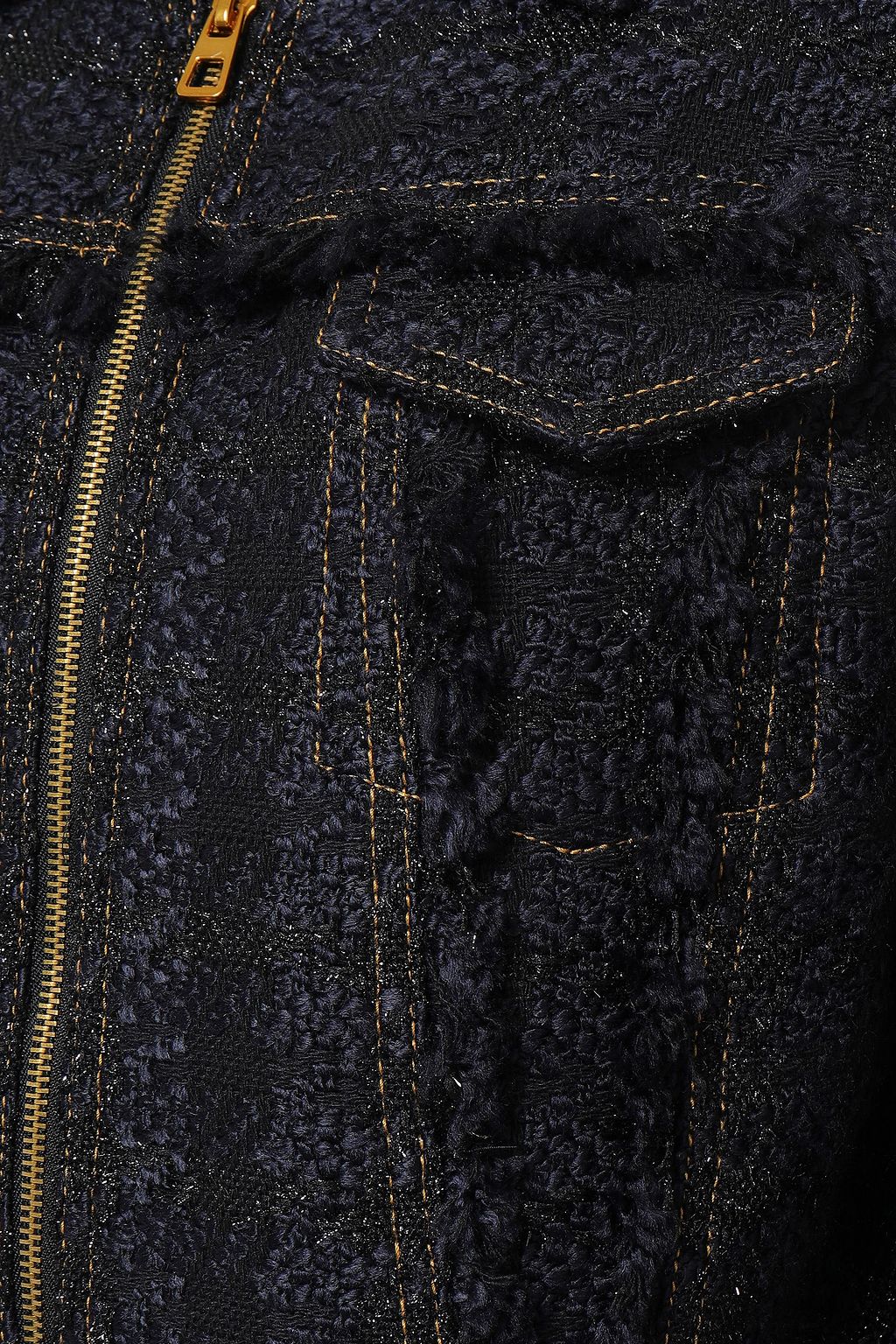 TORY BURCH Metallic bouclé jacket