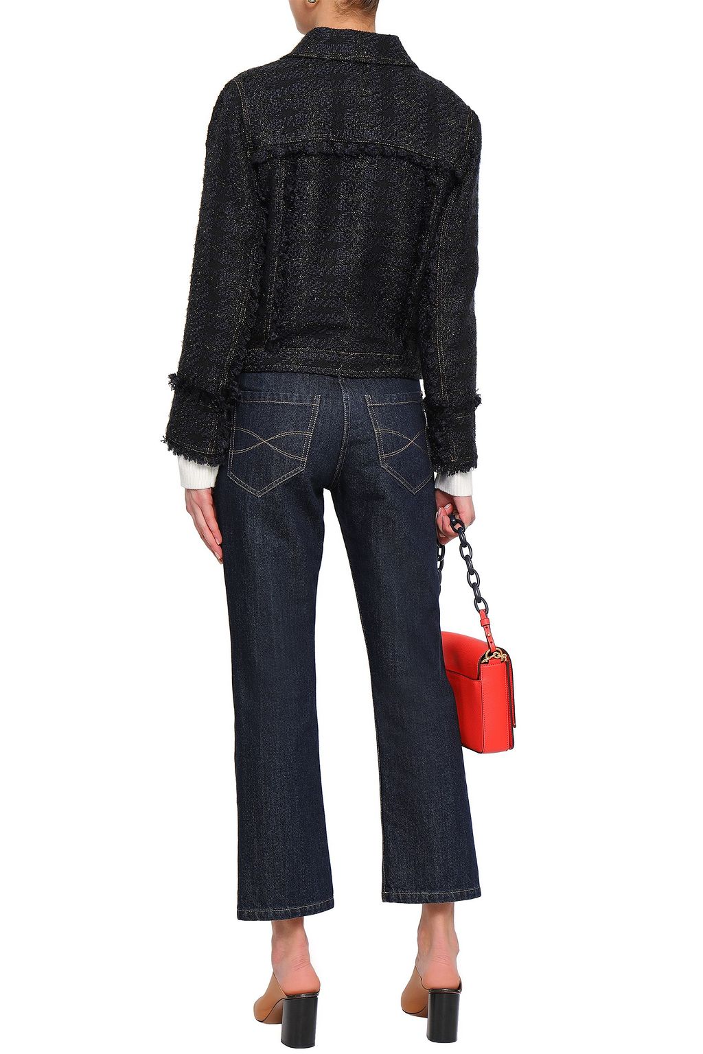 TORY BURCH Metallic bouclé jacket