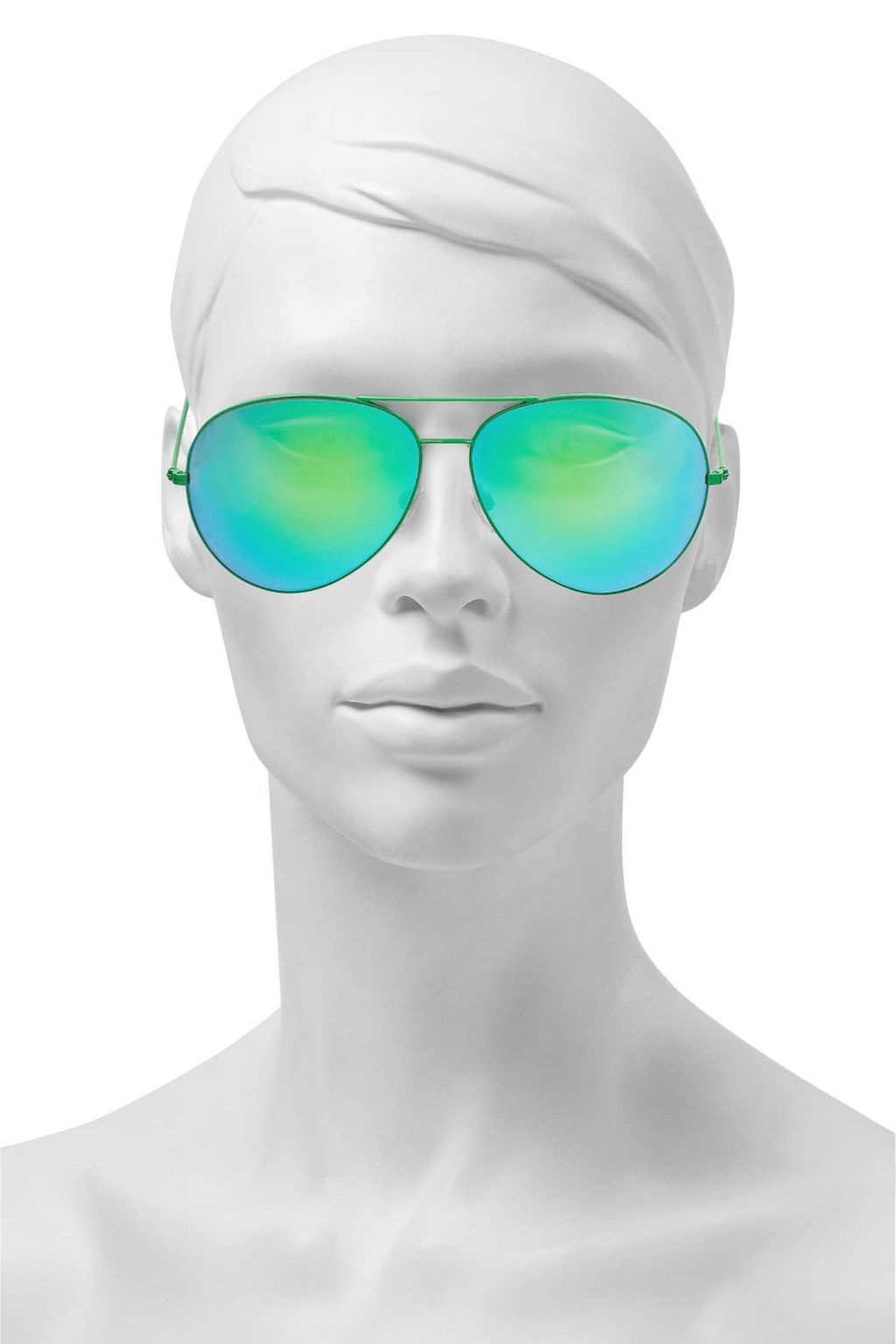 VICTORIA BECKHAM Classic Victoria aviator-style metal sunglasses