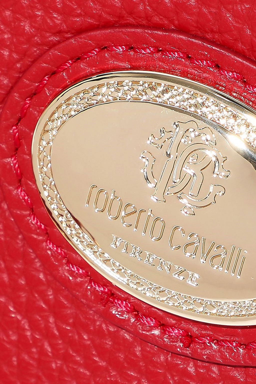 ROBERTO CAVALLI Pebbled-leather shoulder bag