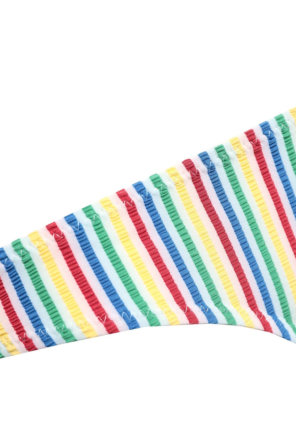 SOLID & STRIPED Striped seersucker low-rise bikini briefs