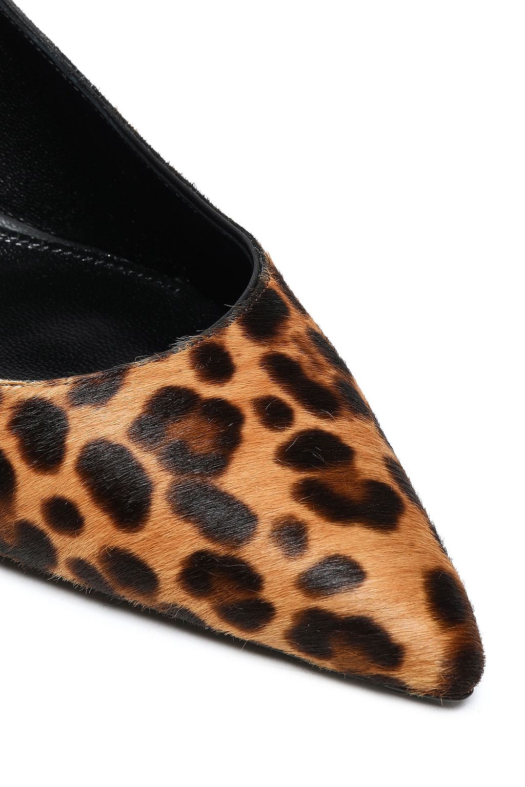 SAINT LAURENT Leopard-print calf hair pumps