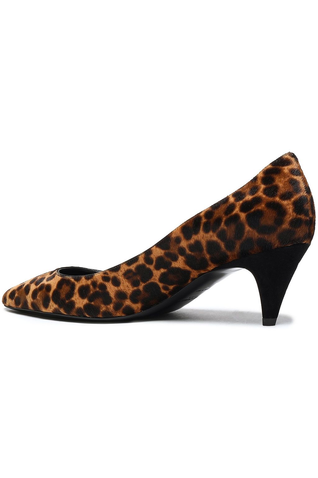 SAINT LAURENT Leopard-print calf hair pumps