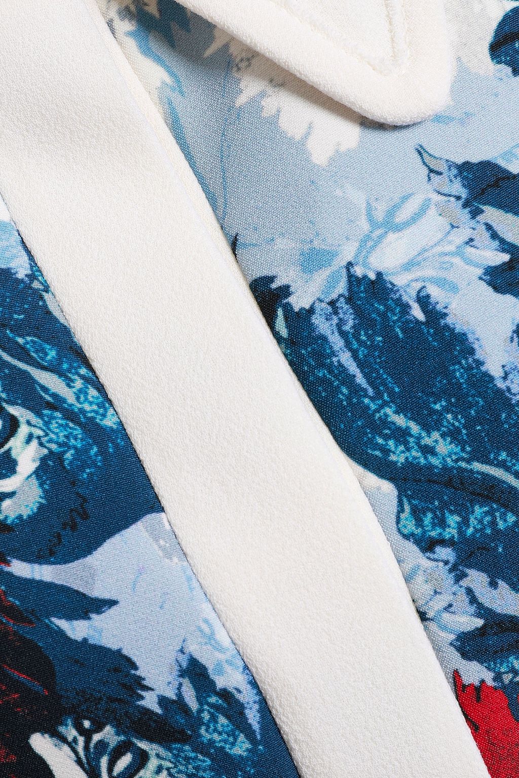 ERDEM Floral-print crepe mini dress