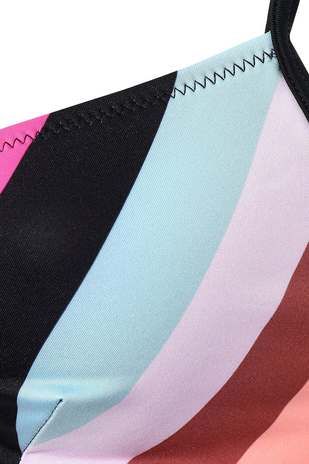SOLID & STRIPED The Brigitte striped triangle bikini top