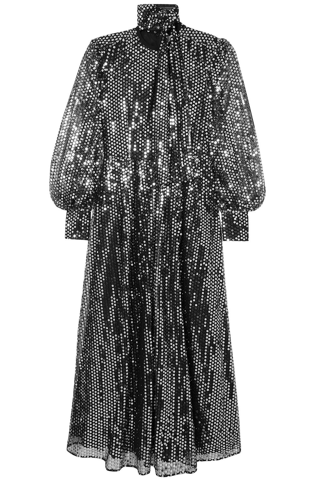 MSGM Sequined tulle maxi dress | THE OUTNET