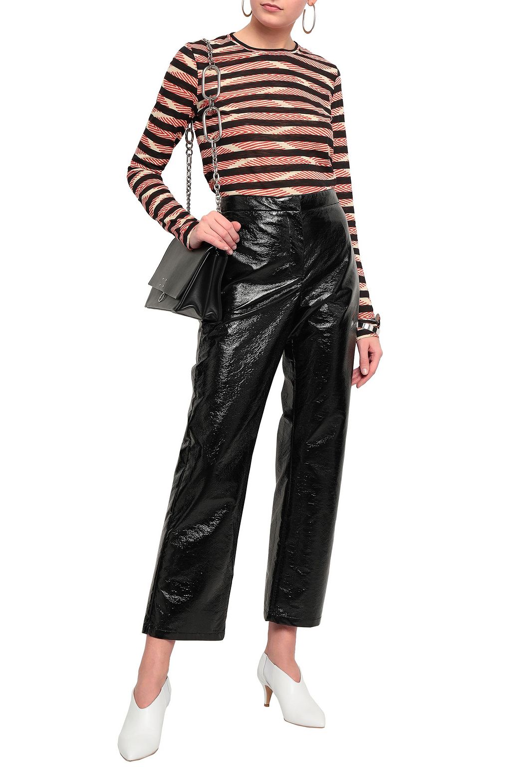 PROENZA SCHOULER Printed slub cotton-jersey top