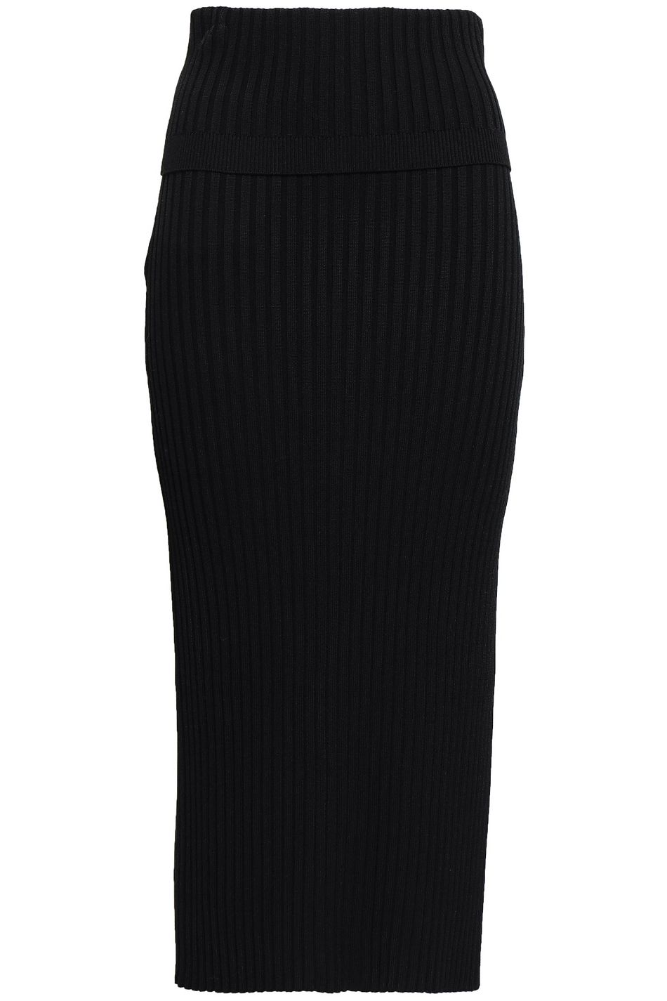 black knit skirt