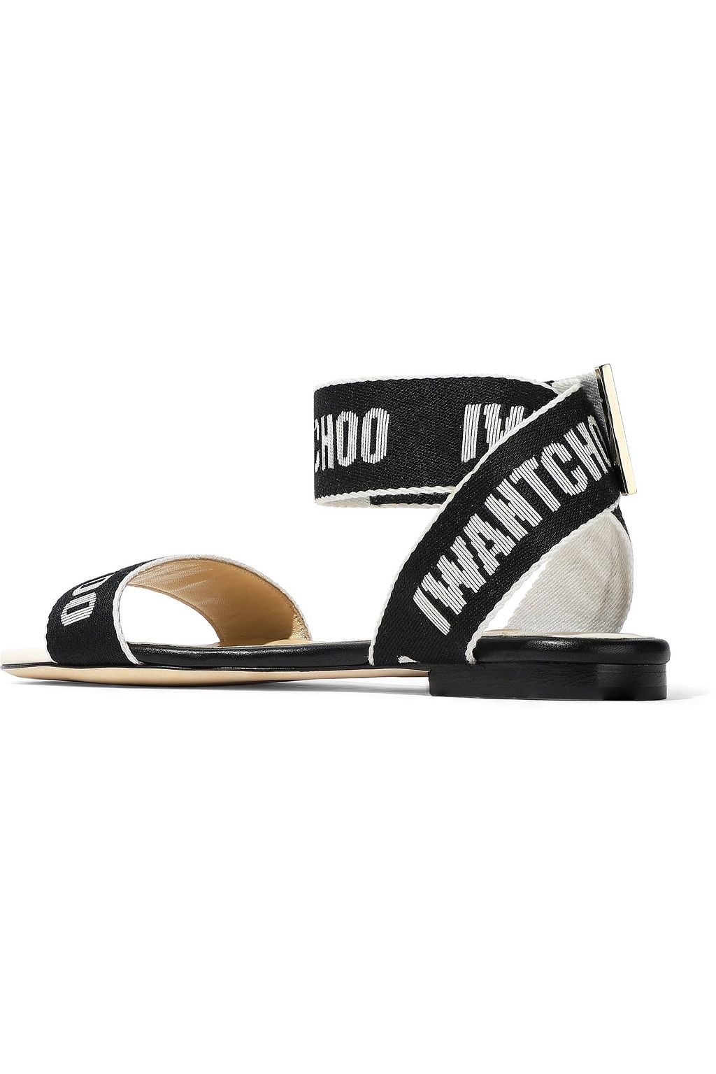 JIMMY CHOO Breanne logo-jacquard sandals