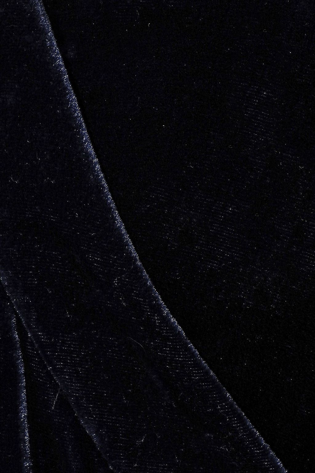 DIANE VON FURSTENBERG Tanya satin-trimmed velvet mini wrap dress