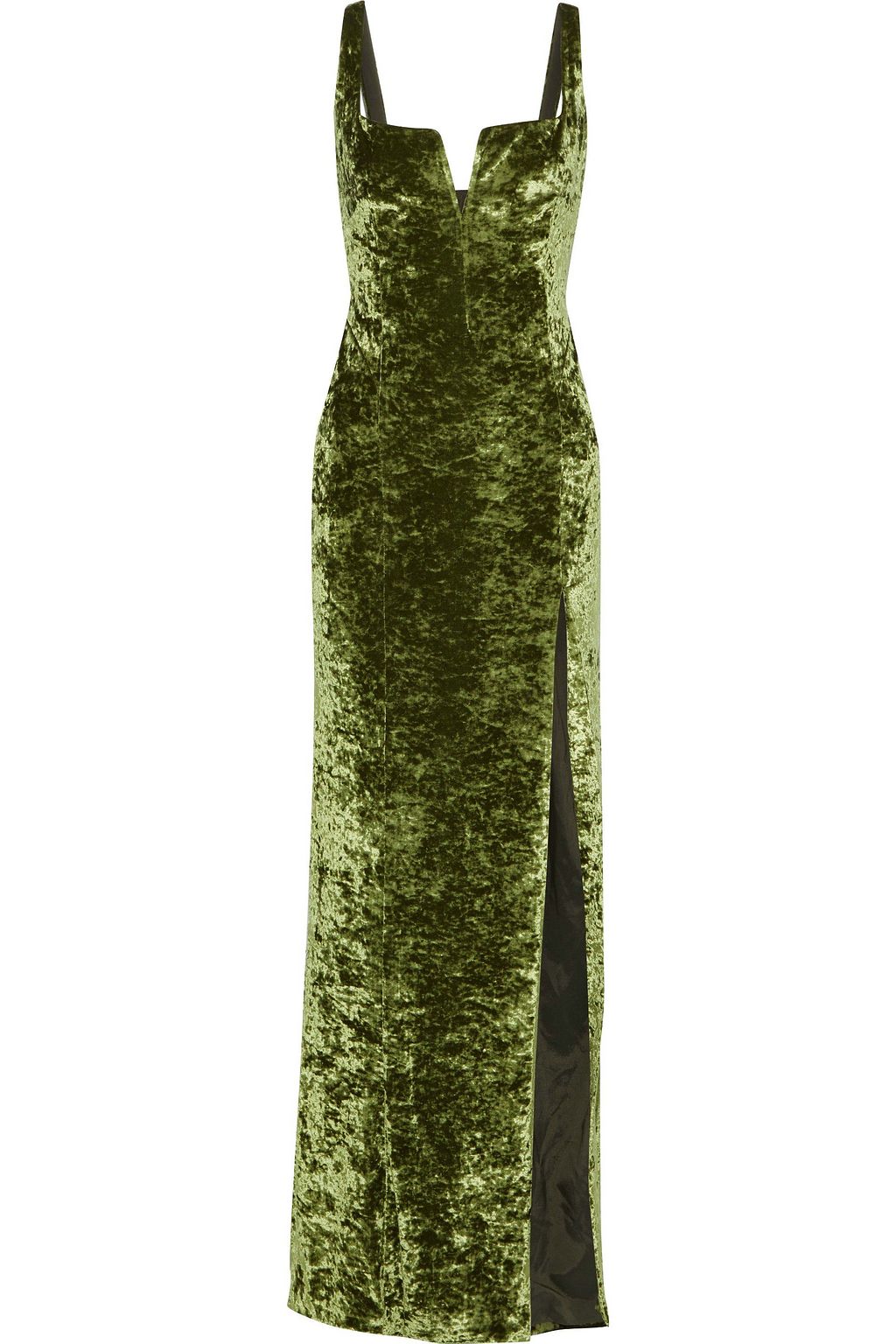 sage green velvet dress