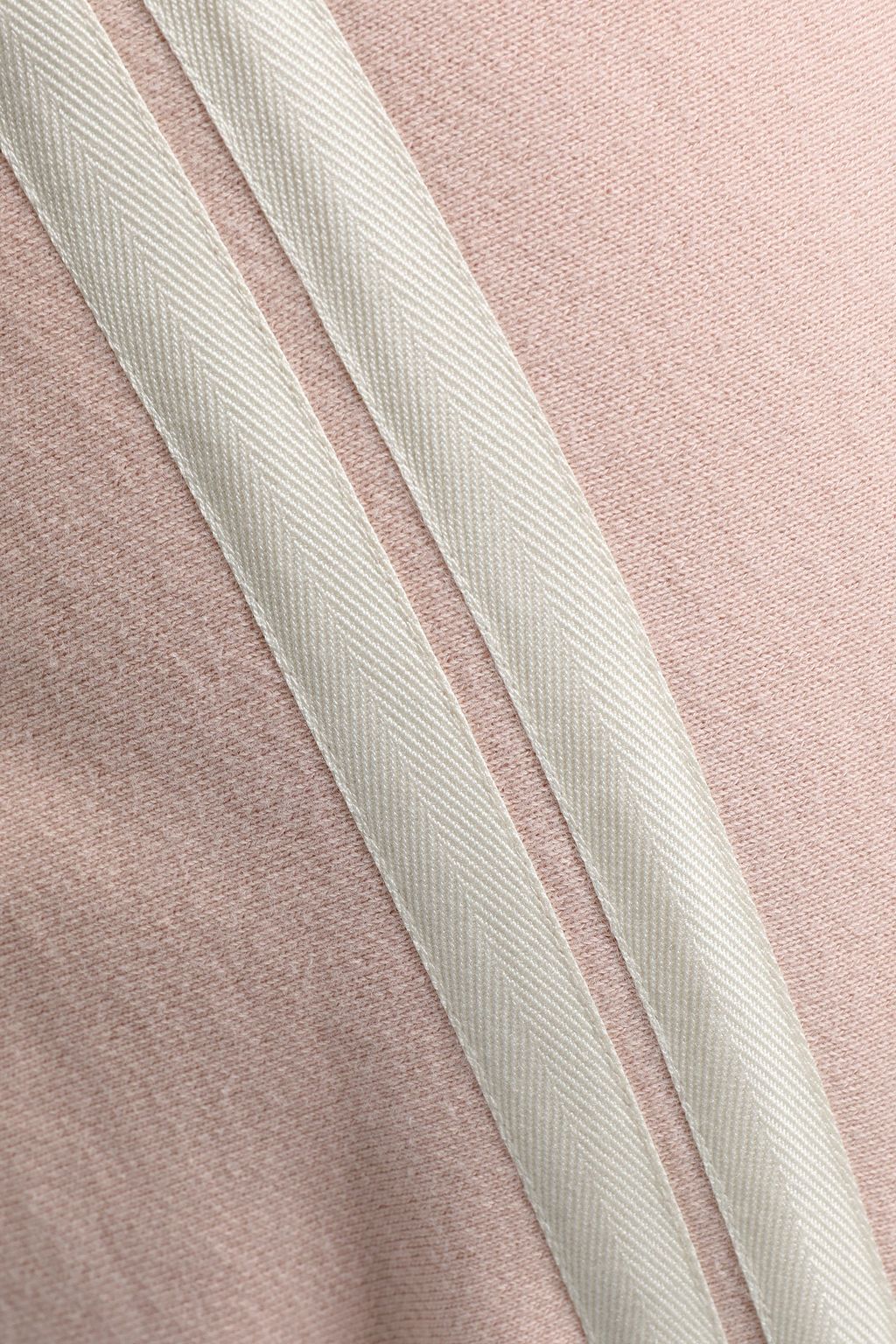 RAG & BONE Racer striped mélange French cotton-terry track pants