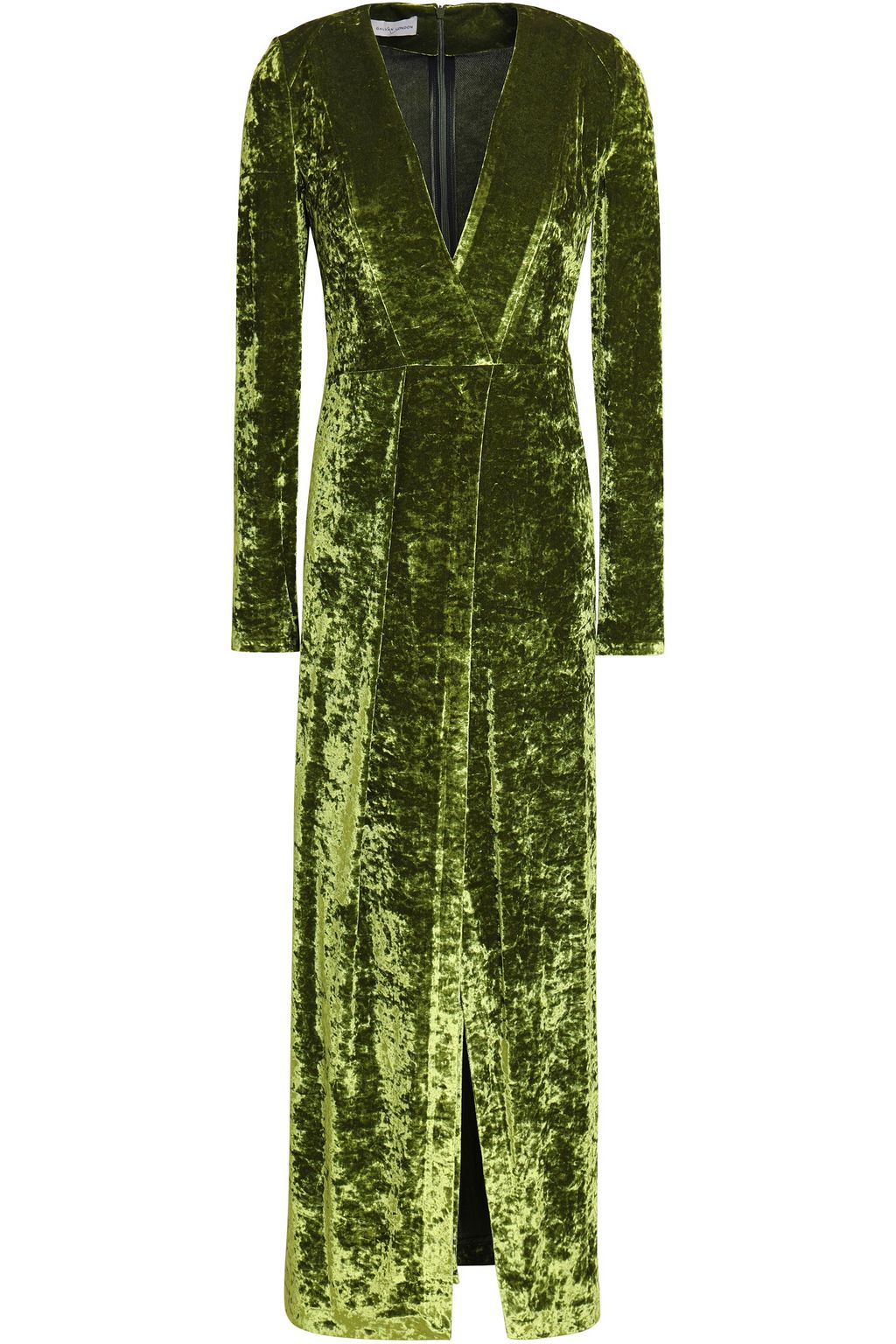 lime green velvet dress