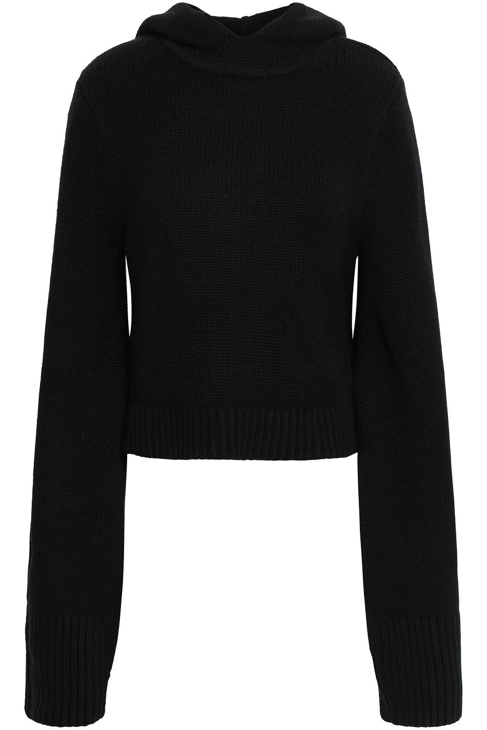 cropped cashmere hoodie