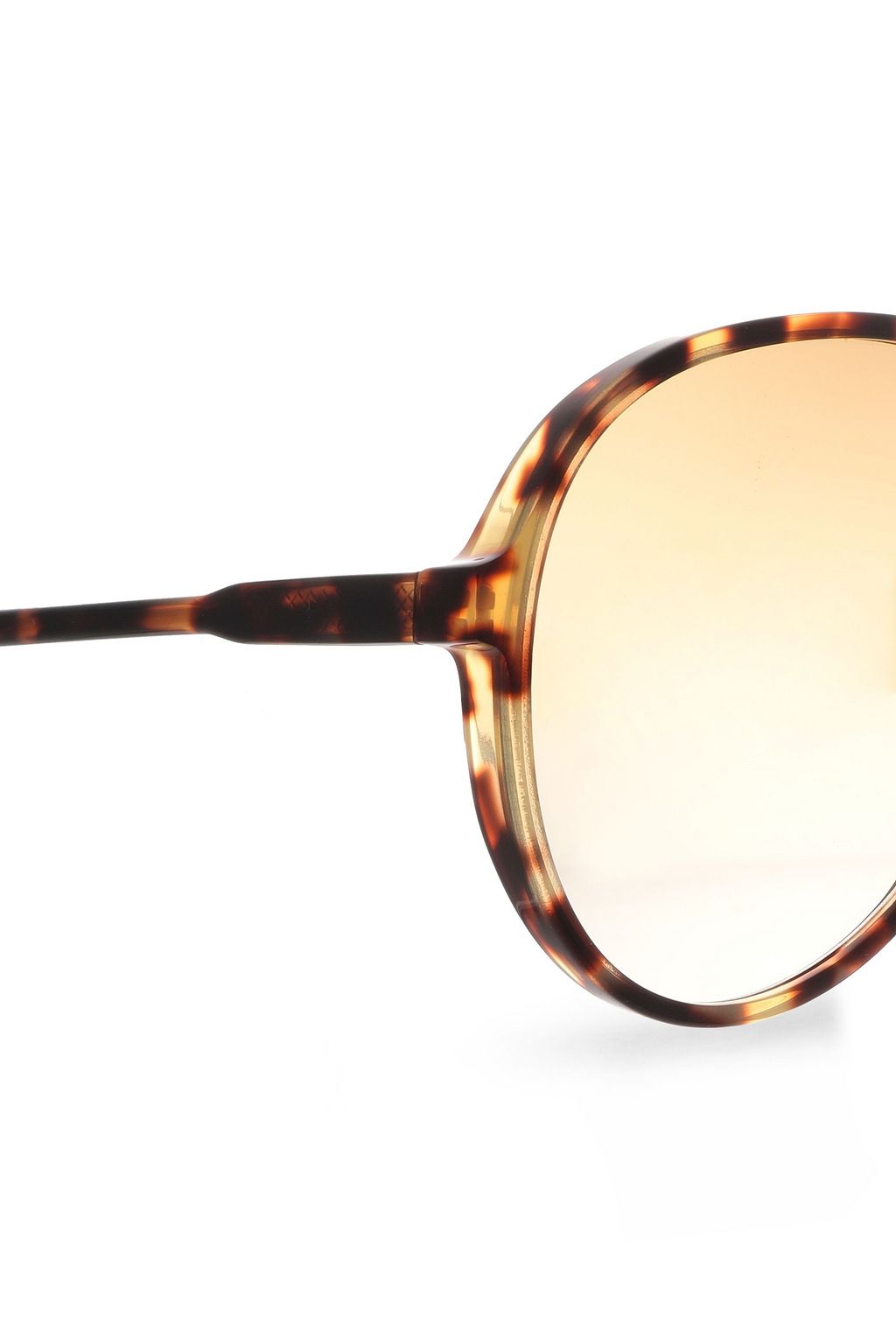 VICTORIA BECKHAM Fine aviator-style tortoiseshell acetate sunglasses