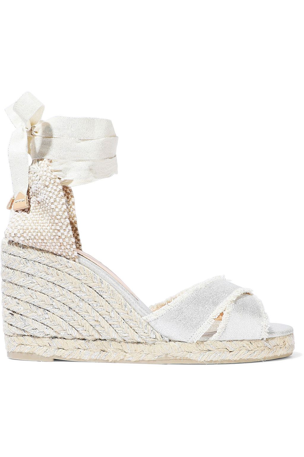 silver wedge espadrilles
