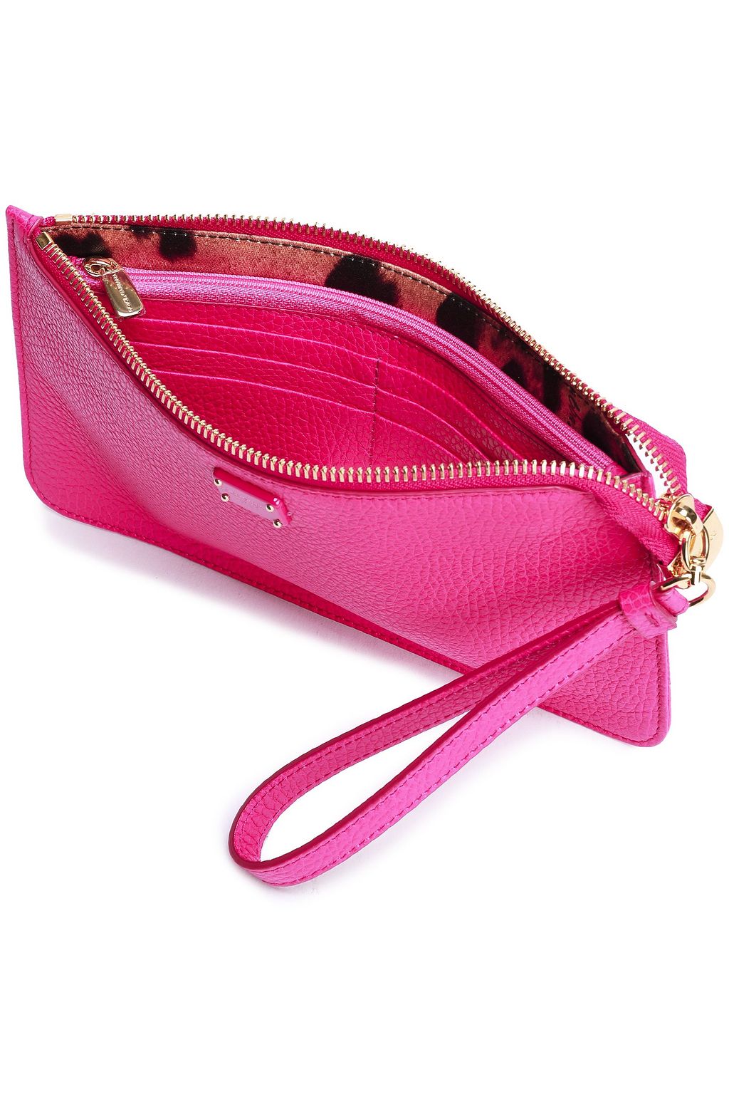 DOLCE&GABBANA Pebbled-leather clutch
