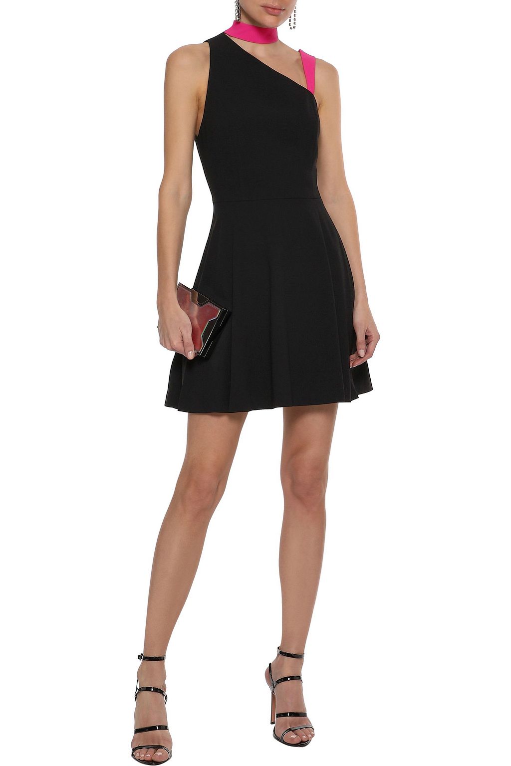 ALICE + OLIVIA Jana cutout crepe mini dress