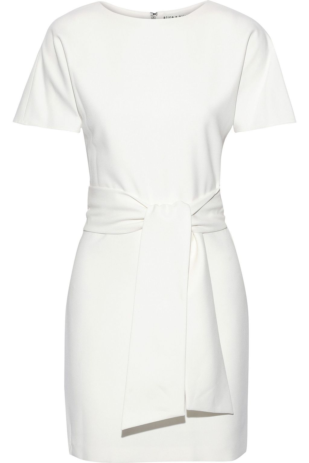 white designer mini dress