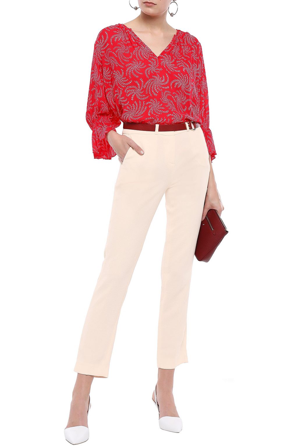 BA&SH Crepe slim-leg pants