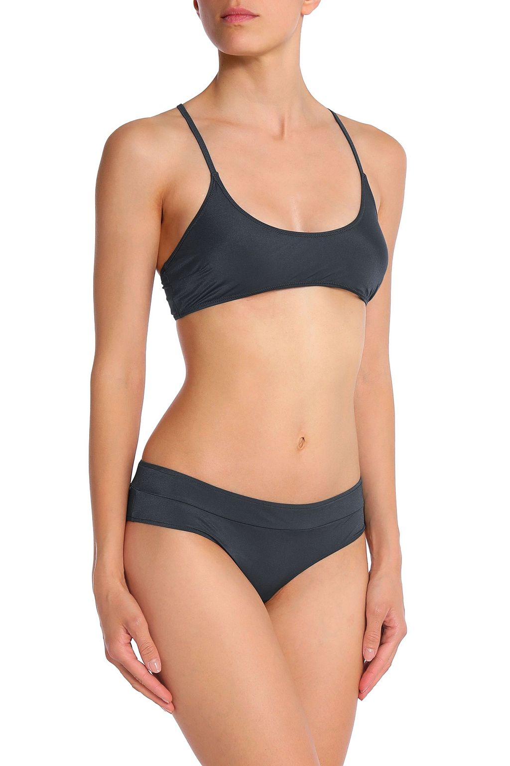 BOWER Printed low-rise bikini briefs