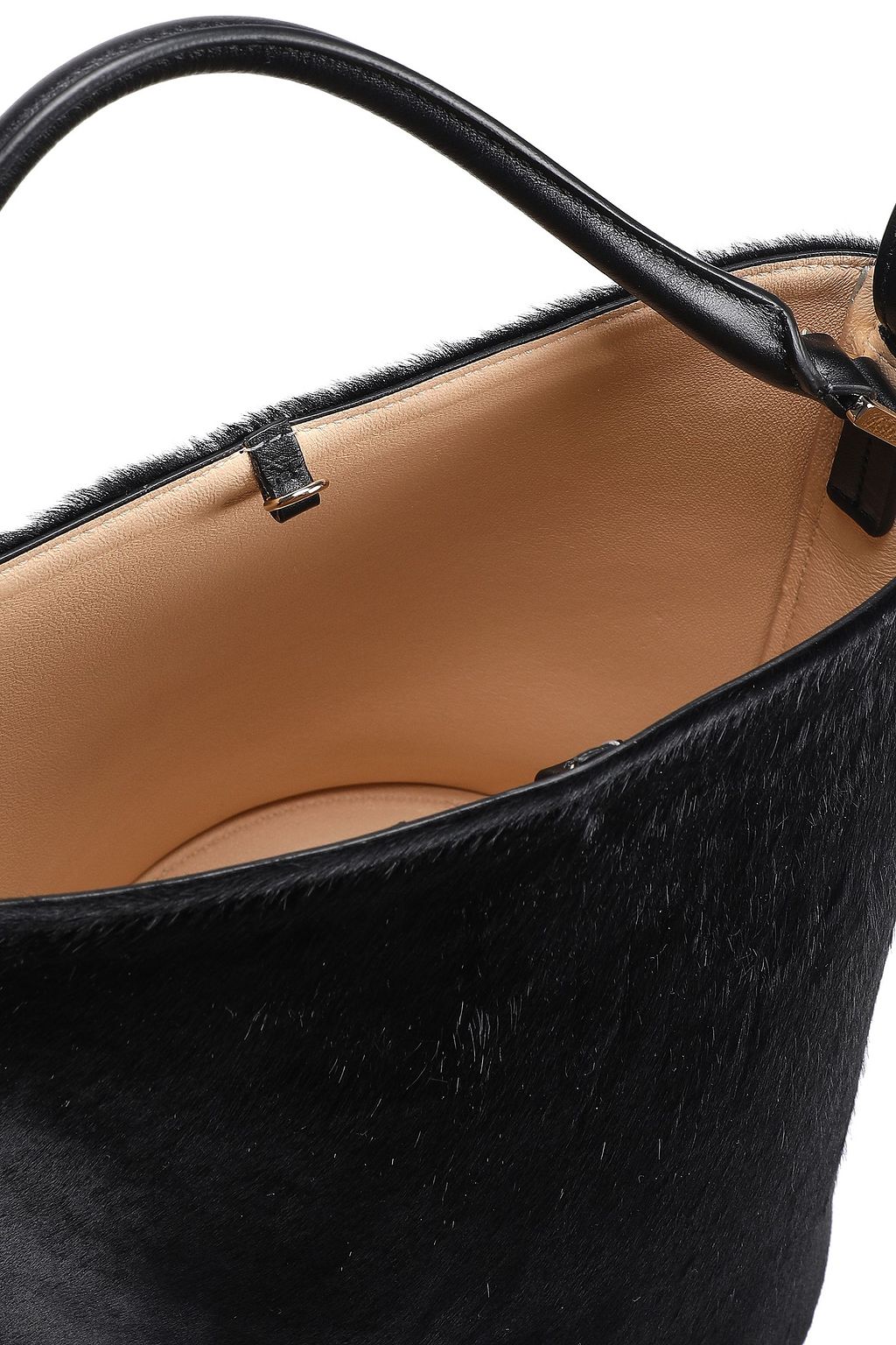 JIL SANDER Calf hair bucket bag