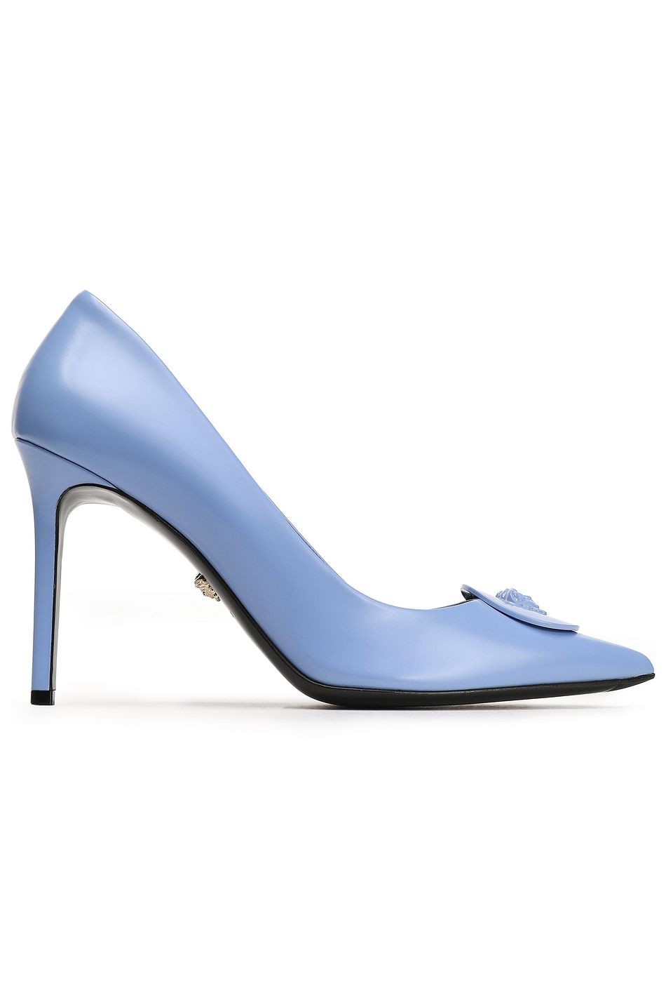 versace blue heels