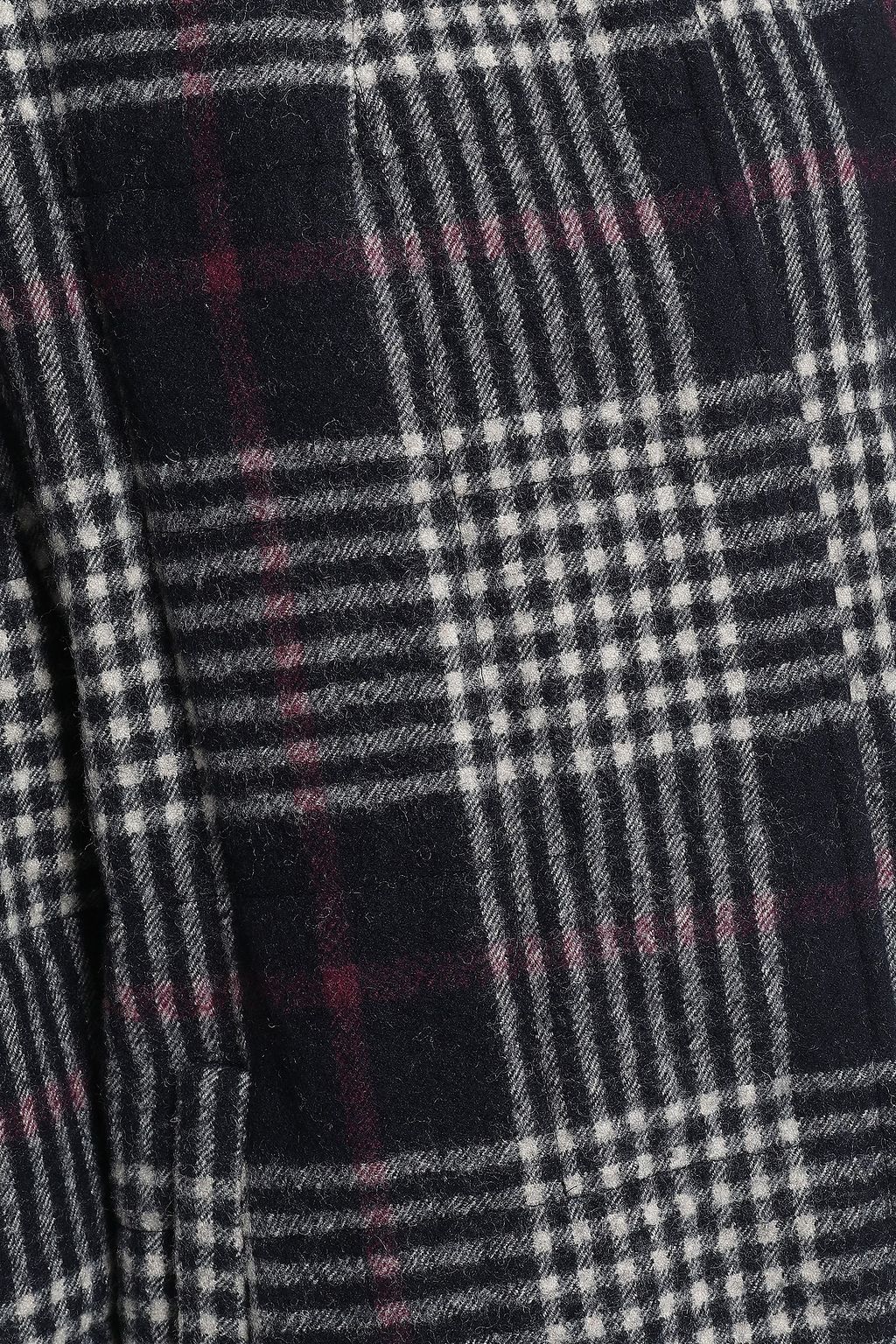 ISABEL MARANT Harrison reversible Prince Of Wales checked wool and quilted shell coat