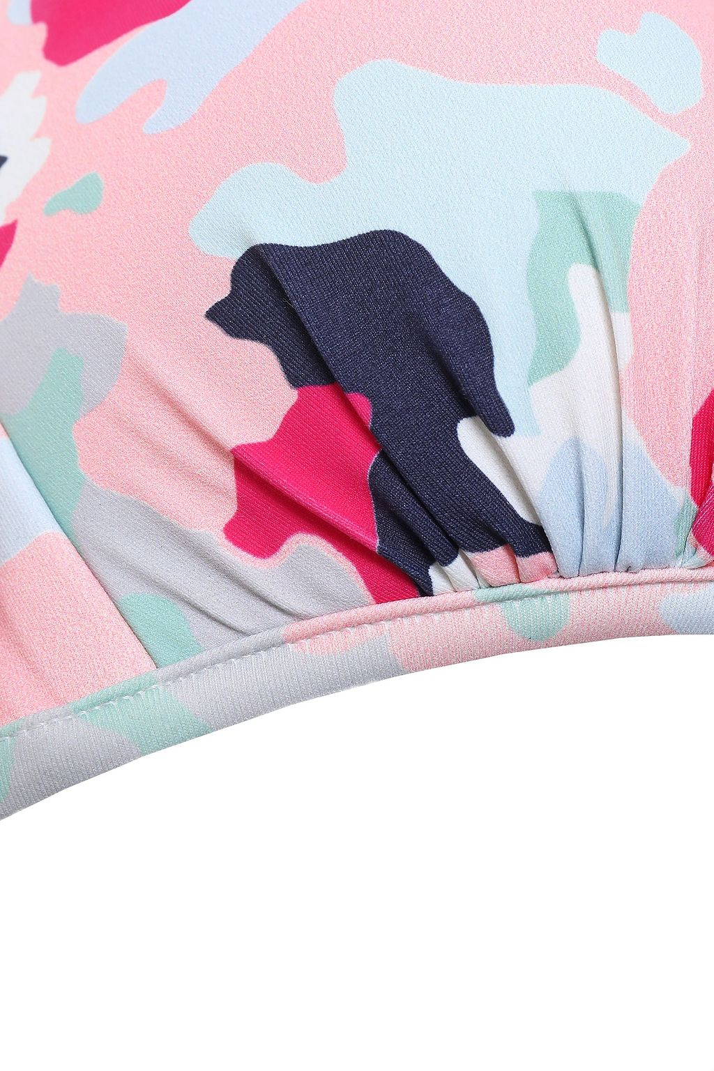 HEIDI KLEIN Printed halterneck bikini top