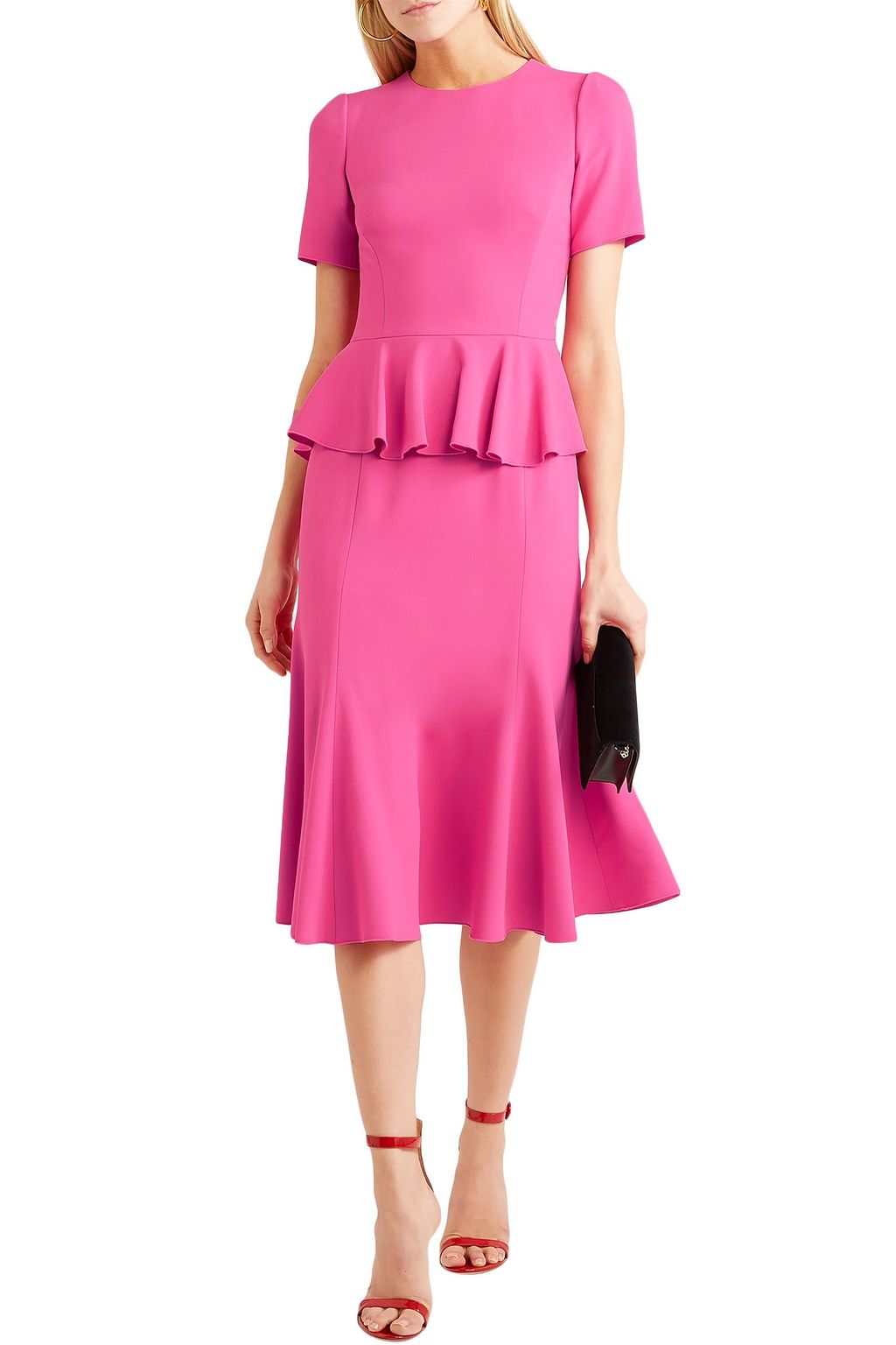 DOLCE&GABBANA Crepe peplum dress