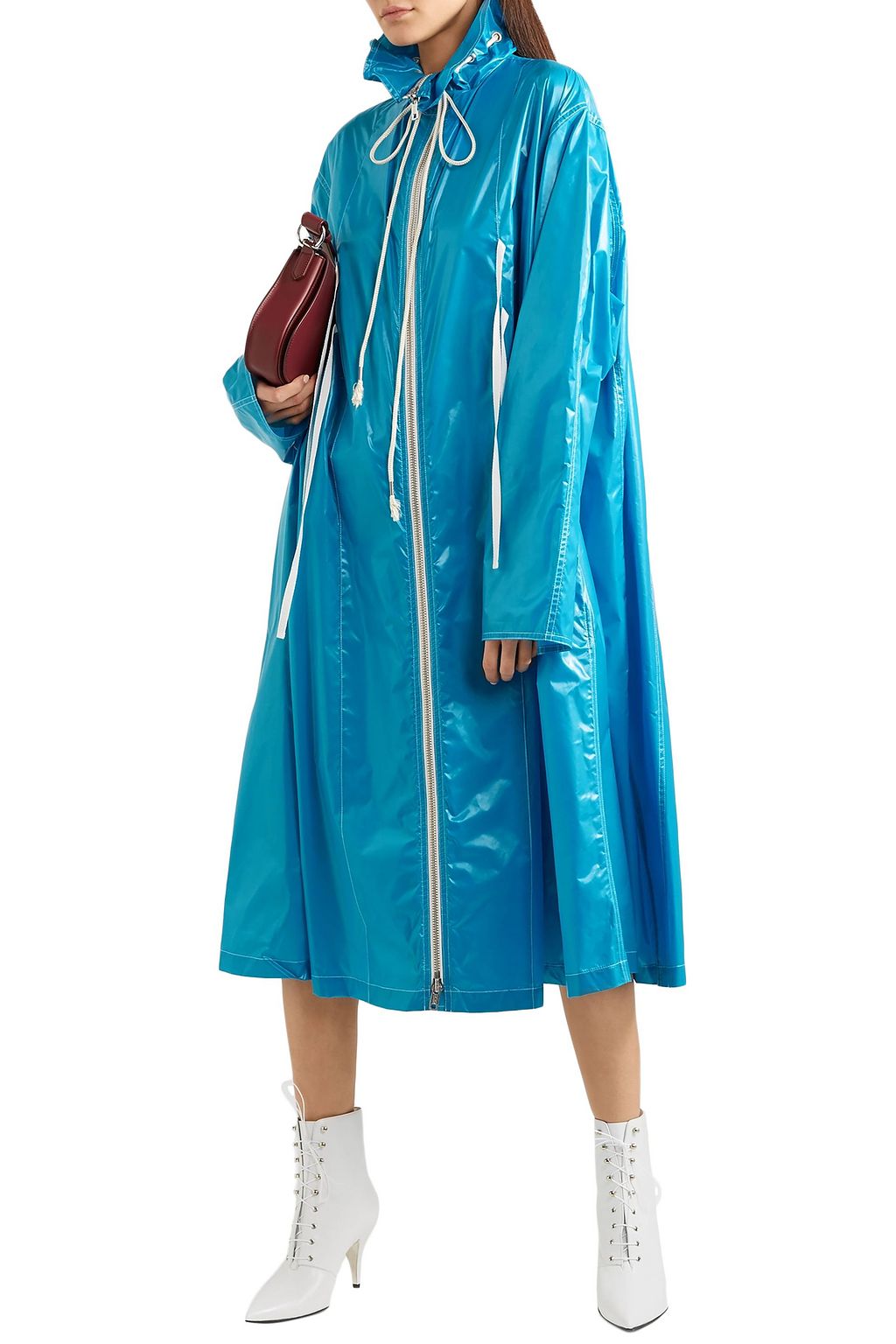 CALVIN KLEIN 205W39NYC Oversized coated shell raincoat